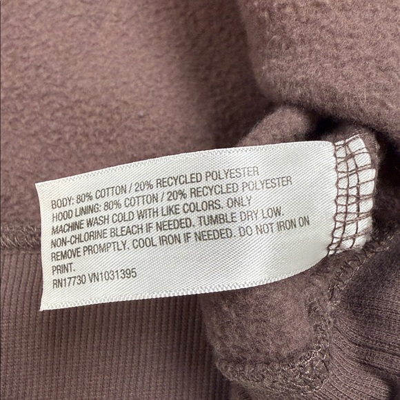 Motivated by Treats Dachshund Dog Sweatshirt Hoodie- Brown, size M, Oversized - Picture 5 of 5